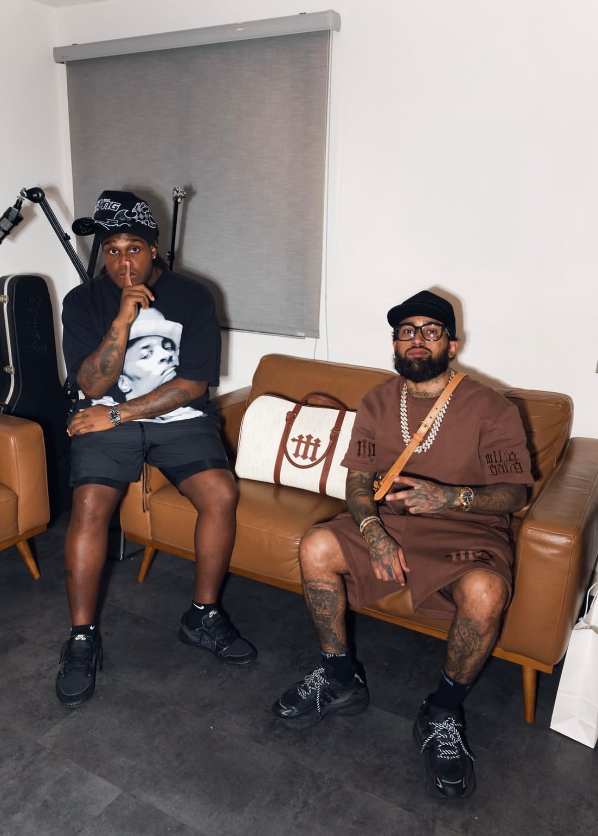 Millo Gang Designer % brown shorts by Bryant Myers – photo 1