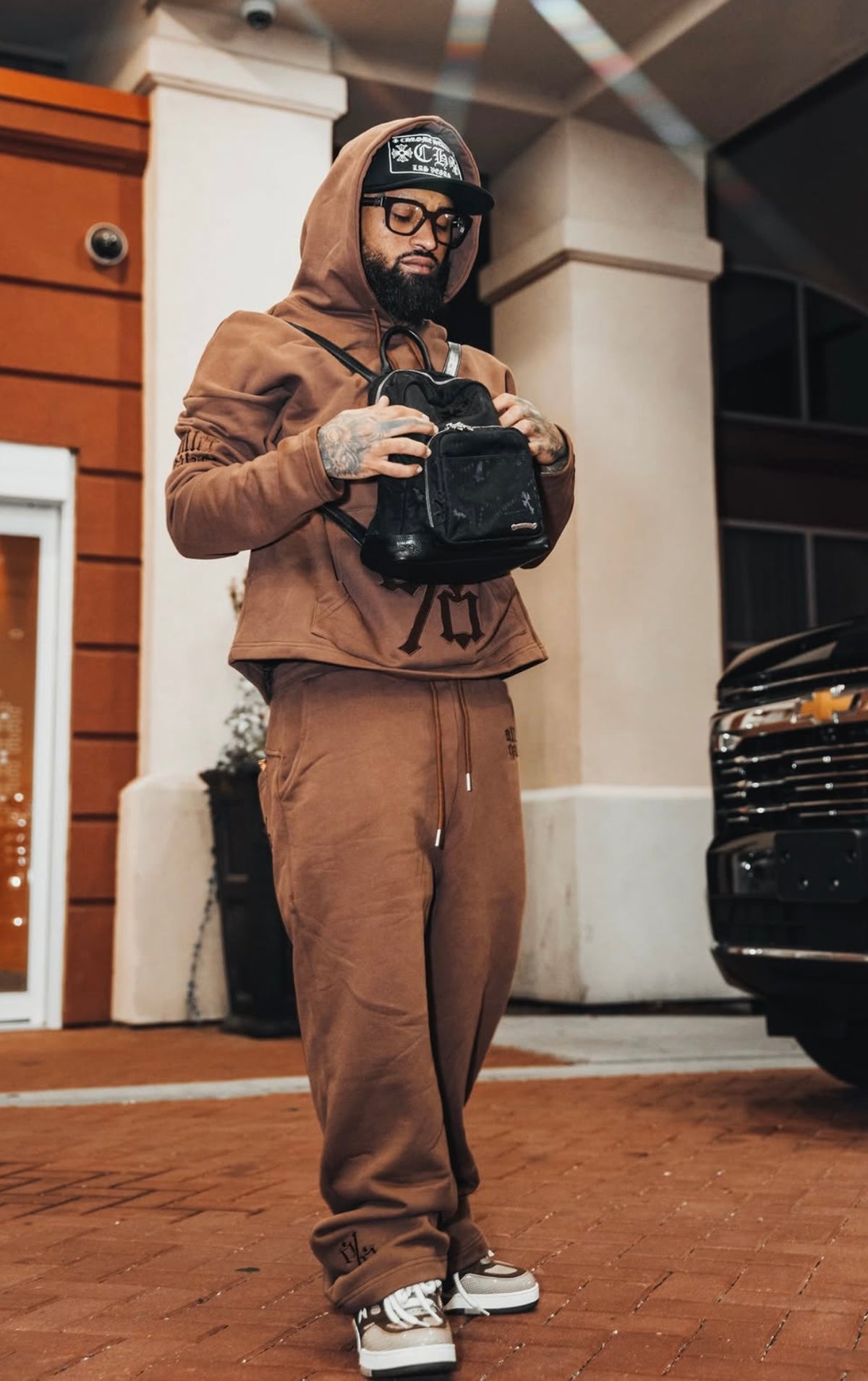 Millo Gang Designer % brown hoodie by Bryant Myers – photo 1